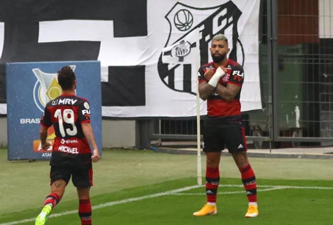 Gabigol volta ao Flamengo 200%; veja retrospecto contra o Santos, flamengo